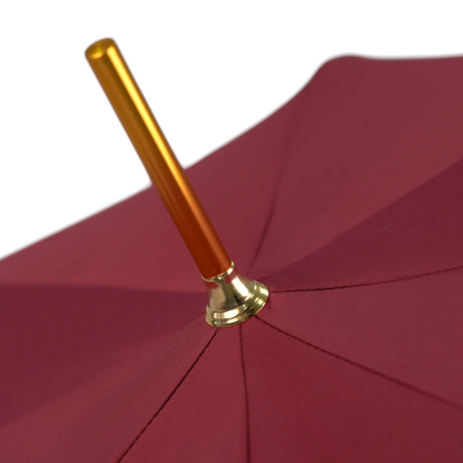 Premium Burgundy Men’s Umbrella with Artisan Skull Handle