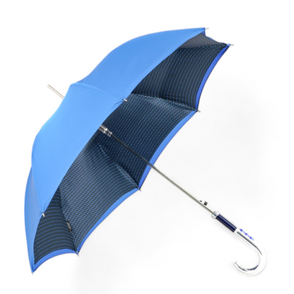 Majestic Royal Blue Men’s Umbrella with Sapphire Crystal Accents