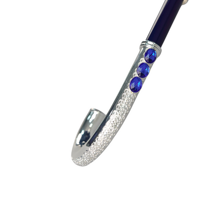 Majestic Royal Blue Men’s Umbrella with Sapphire Crystal Accents