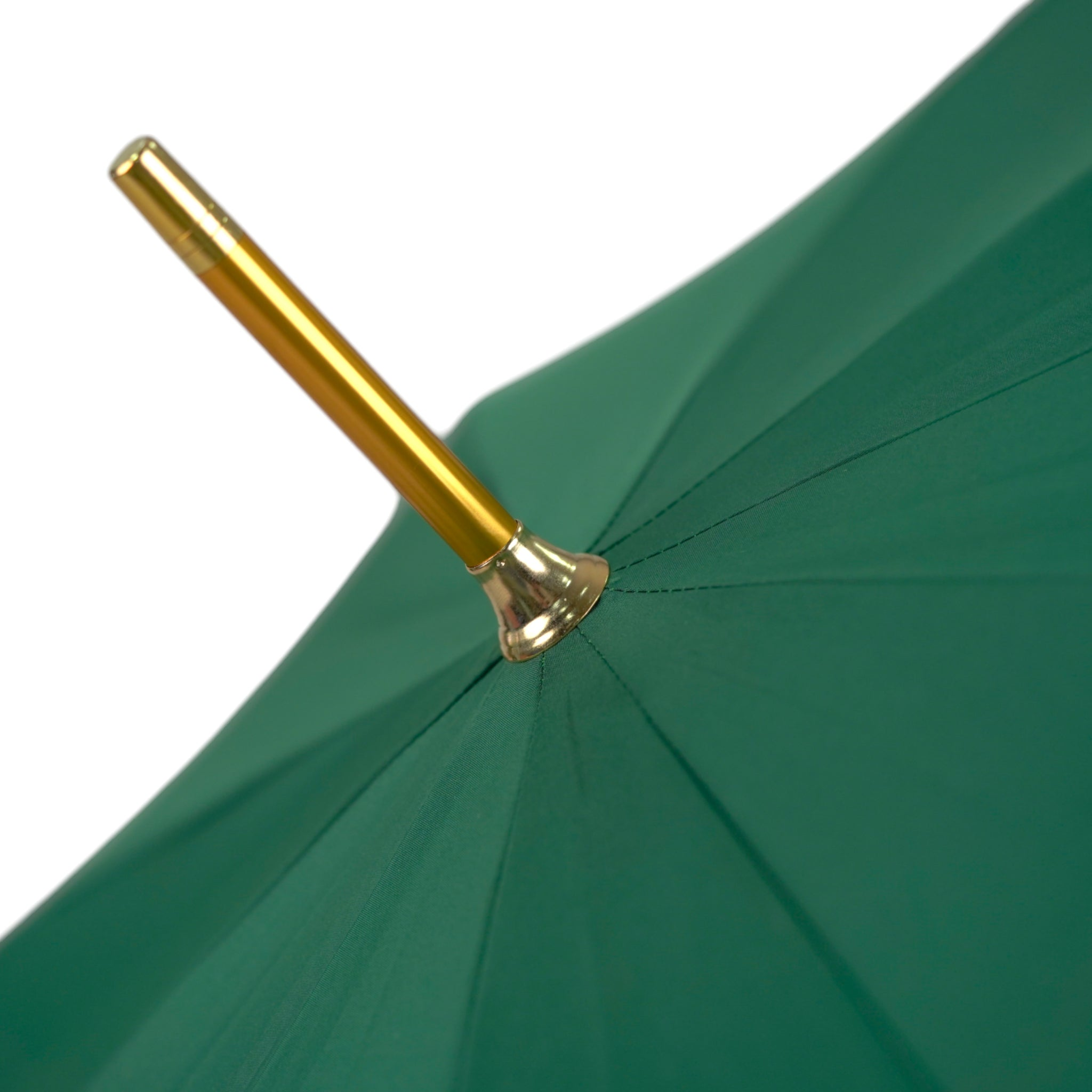 Majestic Green Men's Umbrella with Ornate 24K Gold Sword Handle