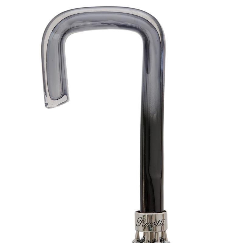 Studded Grey Skull Print Umbrella – Automatic, Acetate Handle