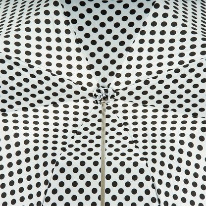 Unique Mouth Double Cloth Umbrella with Polka Dots Interior