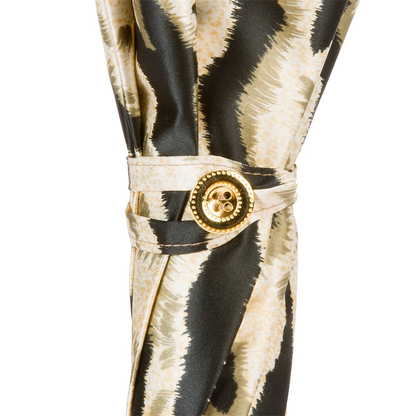 Safari Hippo Enameled Brass Handle Umbrella – Automatic Opening