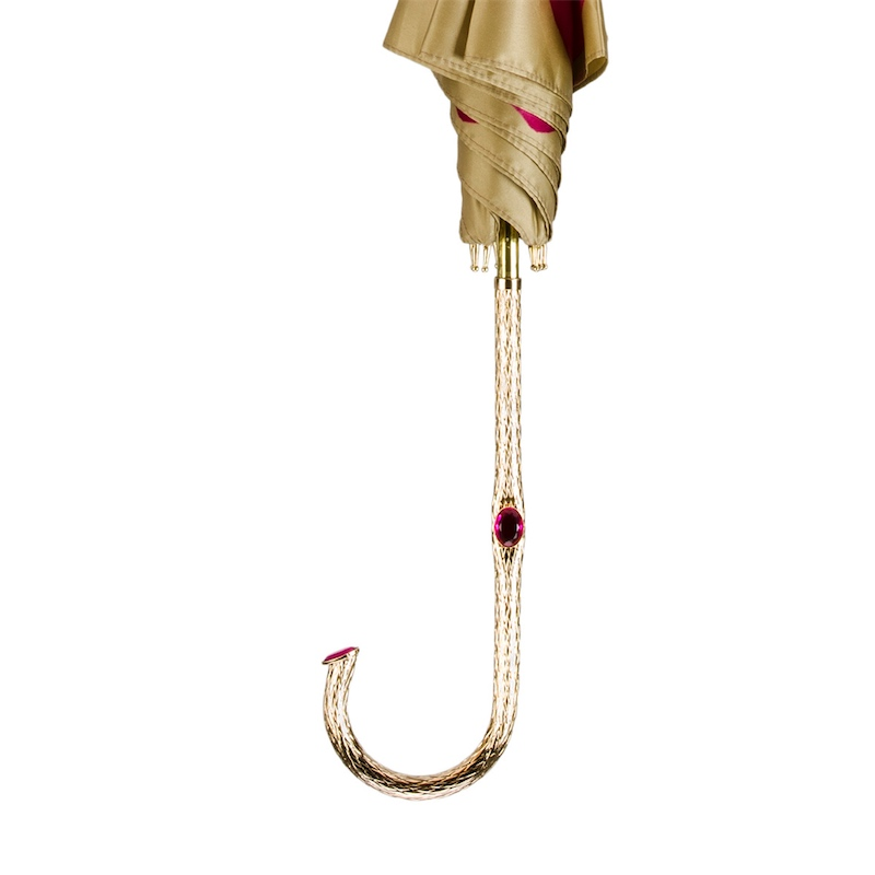 Chic Design Fuchsia Dahlia Umbrella – Handmade in Italy