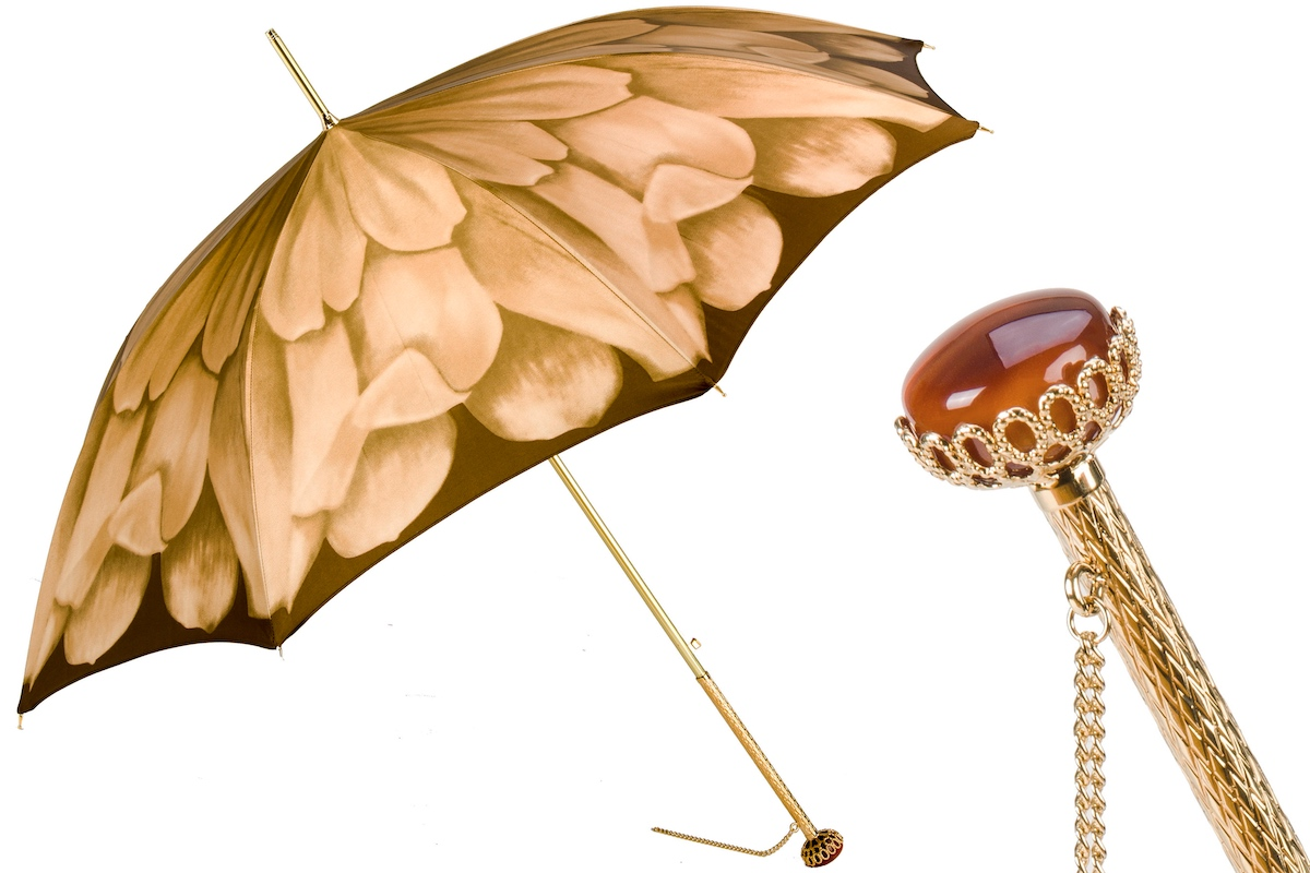 Exclusive Designer Luxury Dahlia Umbrella – Handmade in Italy