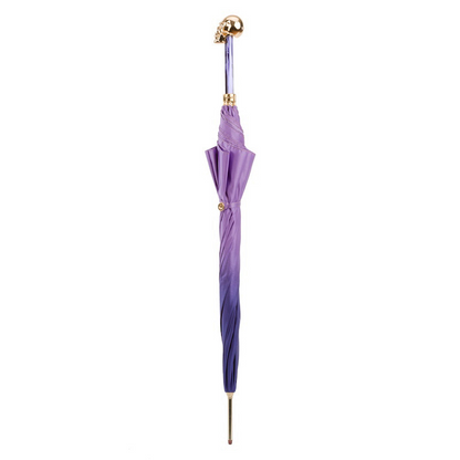 Golden Skull Purple Ombre Umbrella – Handmade in Italy