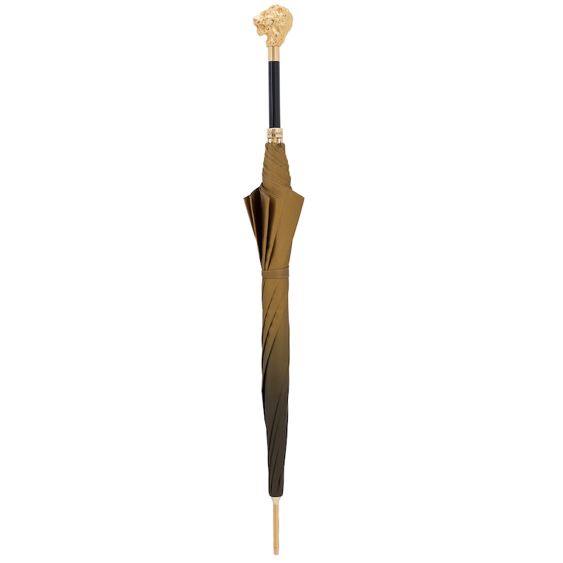 Iconic Golden Lion Gilt Resin Handle Umbrella – Automatic Opening