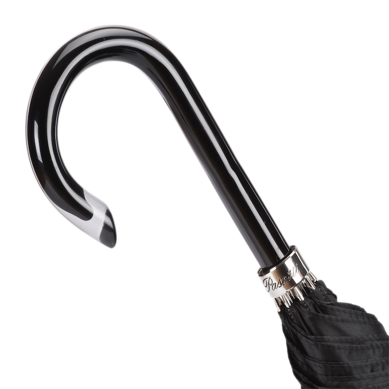 Silver Sunflower Umbrella – Automatic Opening, Handmade in Italy