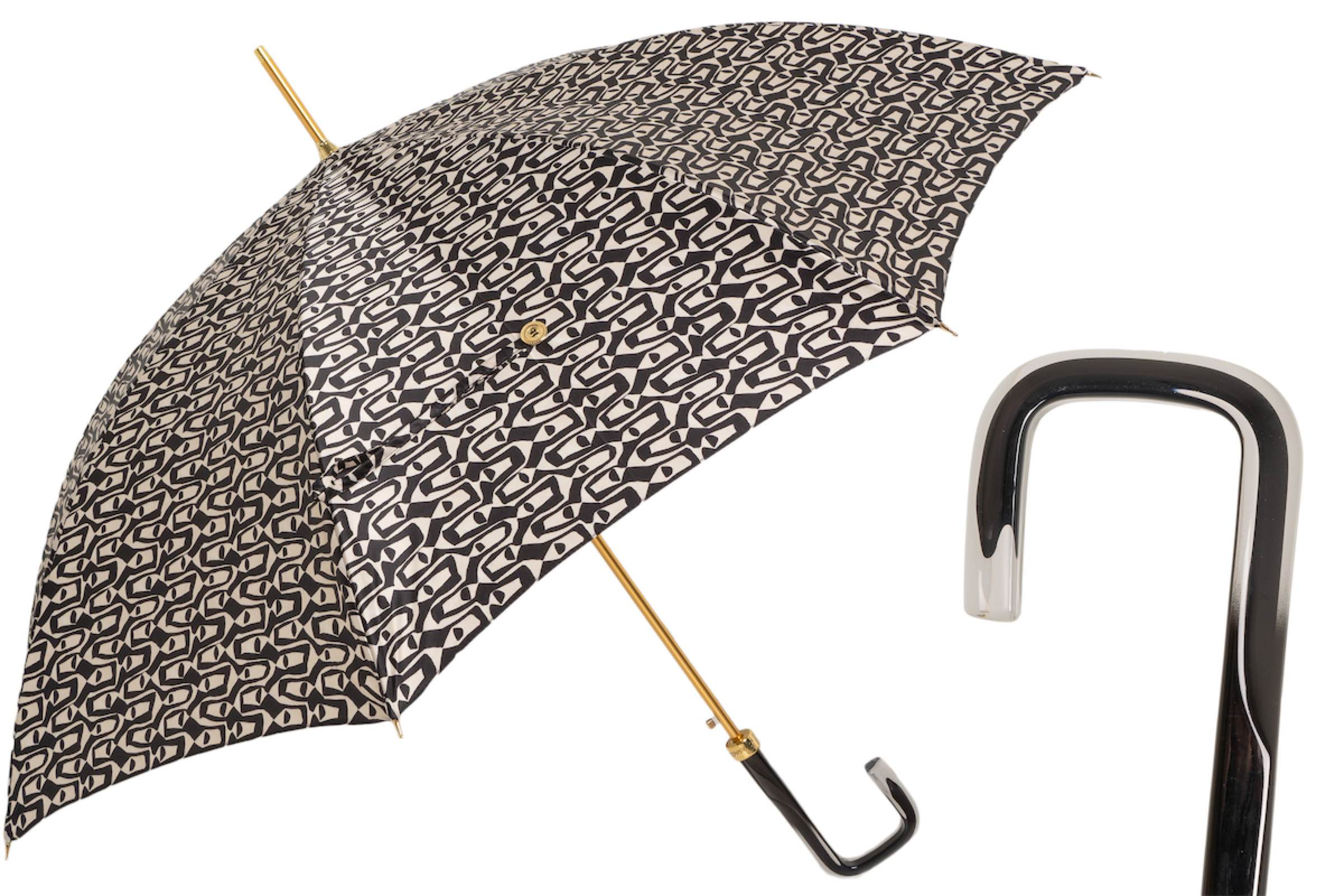 Acetate Handle Umbrella Mosaico – Automatic Opening, Handmade in Italy