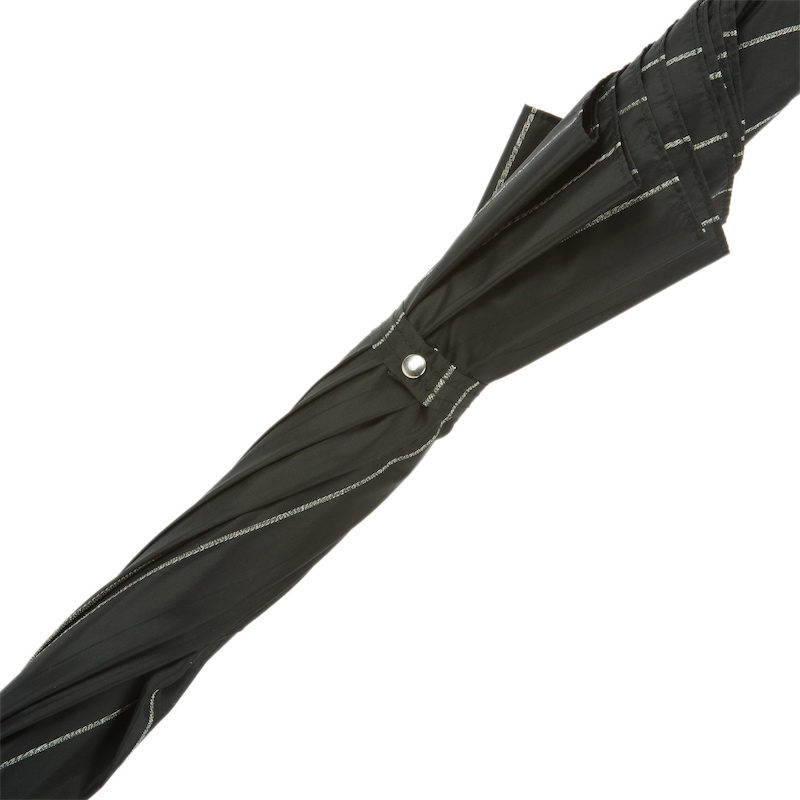 Striped Dandy Umbrella with Silver Handle – Handmade in Italy
