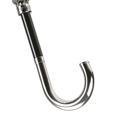 Striped Dandy Umbrella with Silver Handle – Handmade in Italy