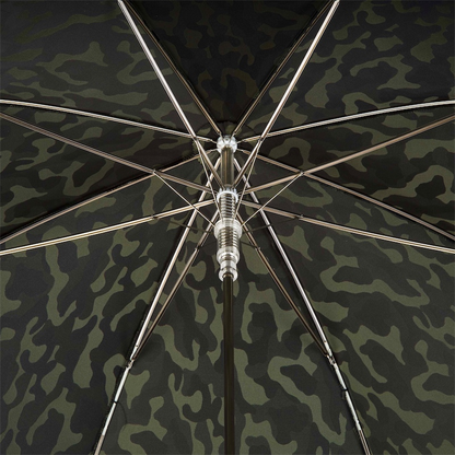Camouflage Umbrella with Crocodile Handle – Handmade in Italy