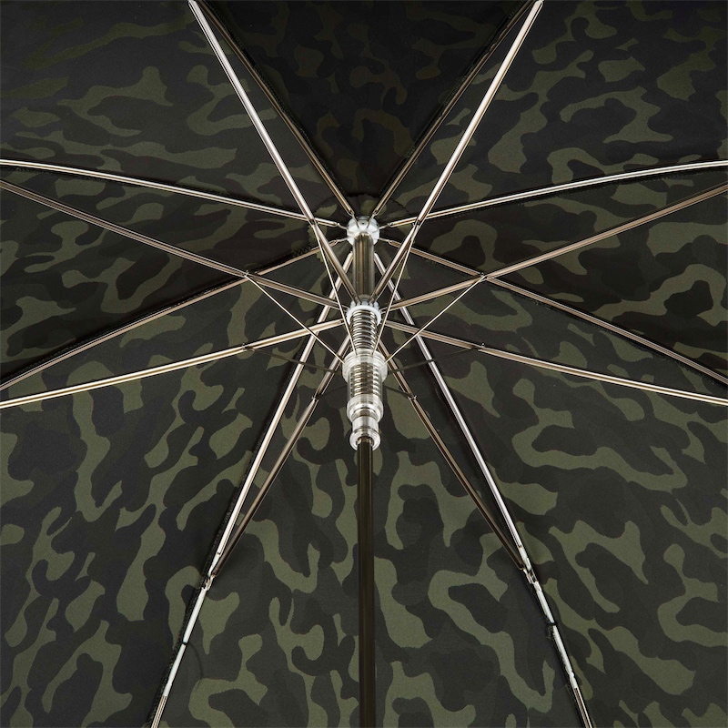 Camouflage Umbrella with Crocodile Handle – Handmade in Italy