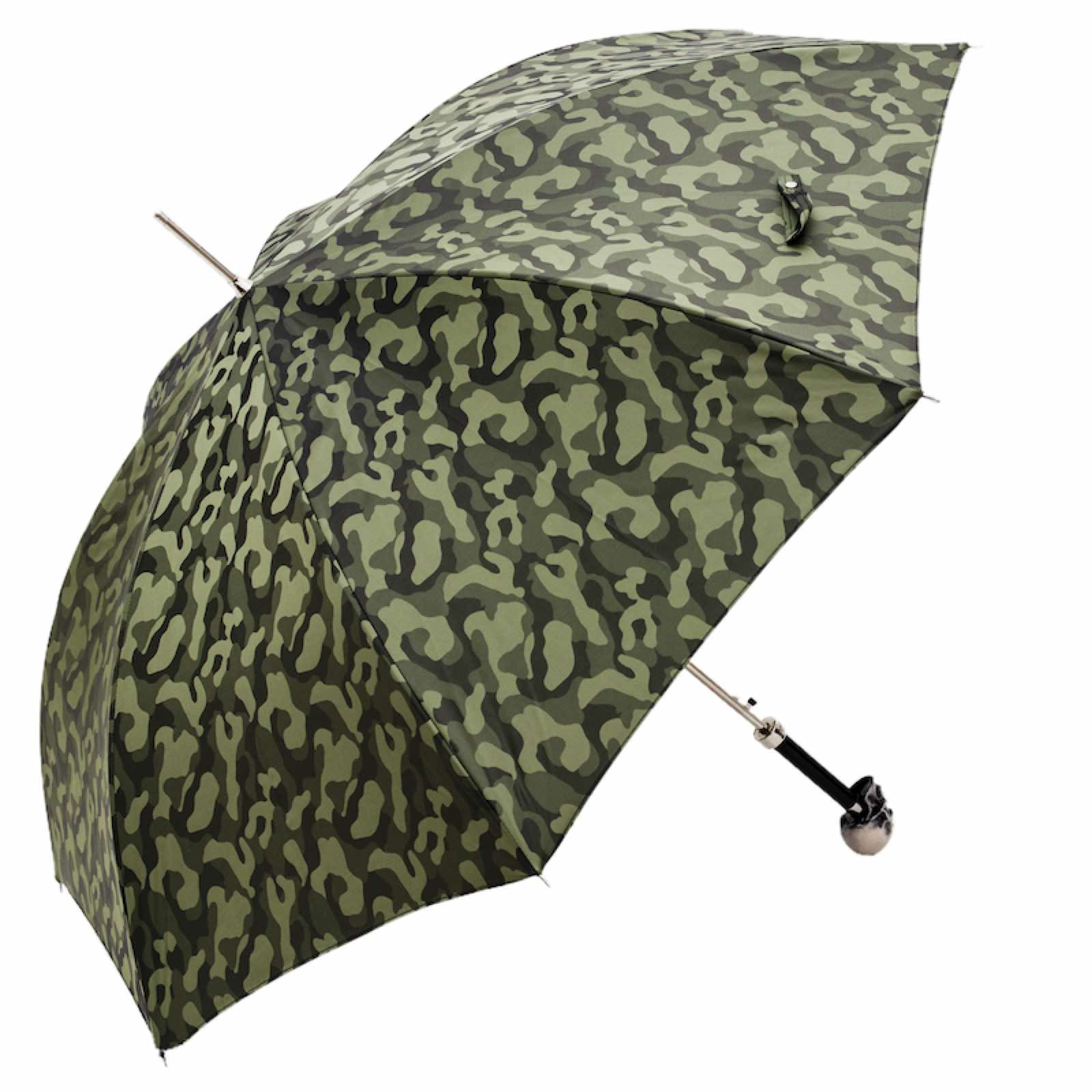 Exclusive Luxury Camouflage Umbrella with Skull Handle