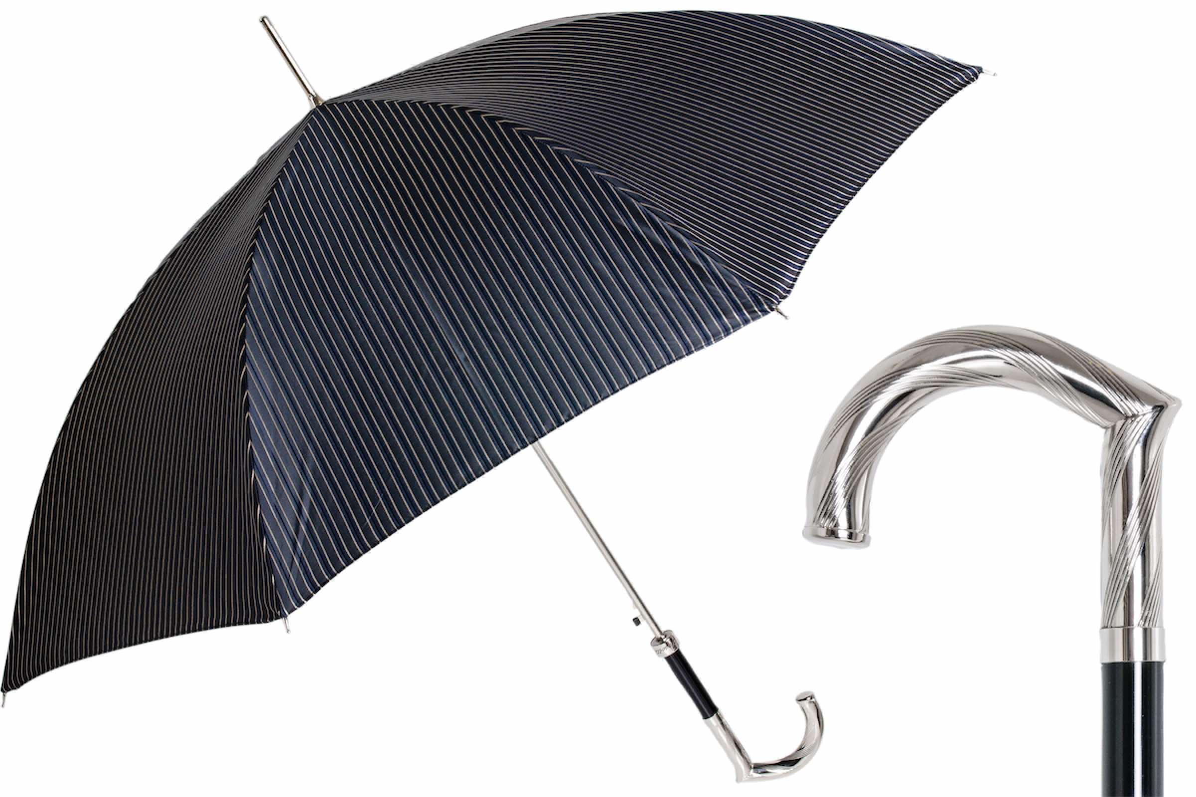 Luxury Umbrella Dandy with Metal Handle – Handmade in Italy