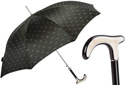 Paisley Umbrella with Genuine Water Buffalo Horn Handle
