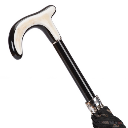 Paisley Umbrella with Genuine Water Buffalo Horn Handle