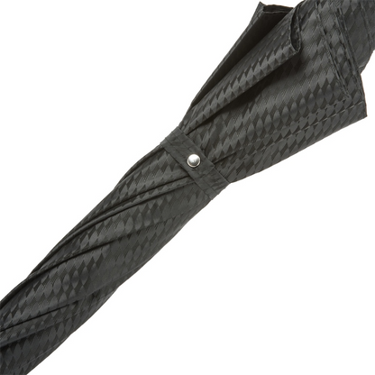 Black Umbrella with Studs Handle – Handmade in Italy