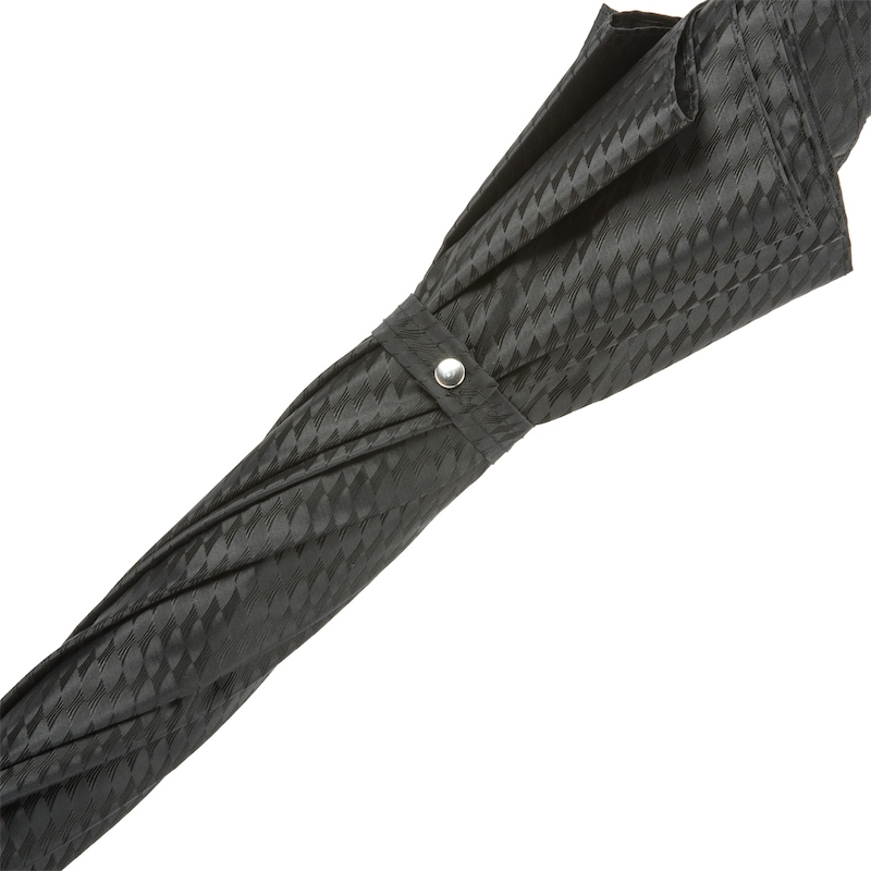 Black Umbrella with Studs Handle – Handmade in Italy