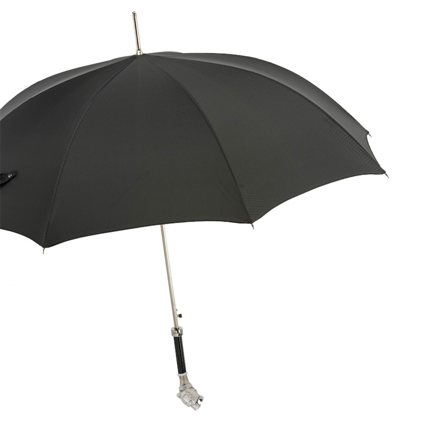 Vintage Panther Umbrella with Brass Handle – Handmade in Italy