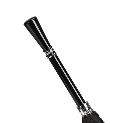 Luxury Black Gent's Umbrella – Handmade Italian Excellence
