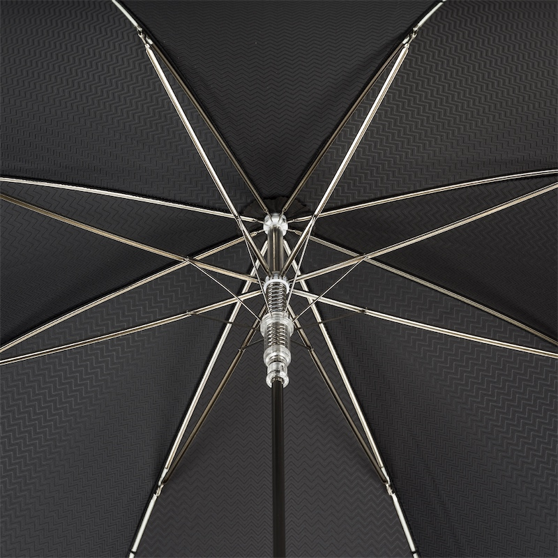 Luxury Black Gent's Umbrella – Handmade Italian Excellence