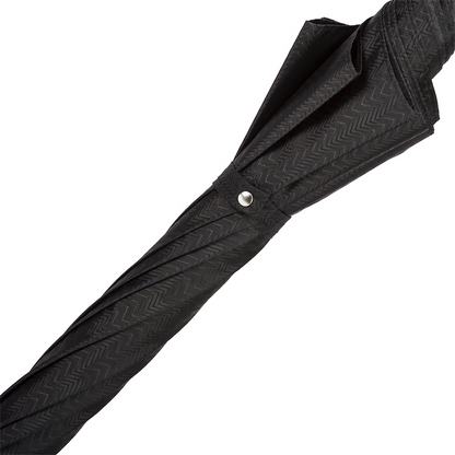 Luxury Black Gent's Umbrella – Handmade Italian Excellence