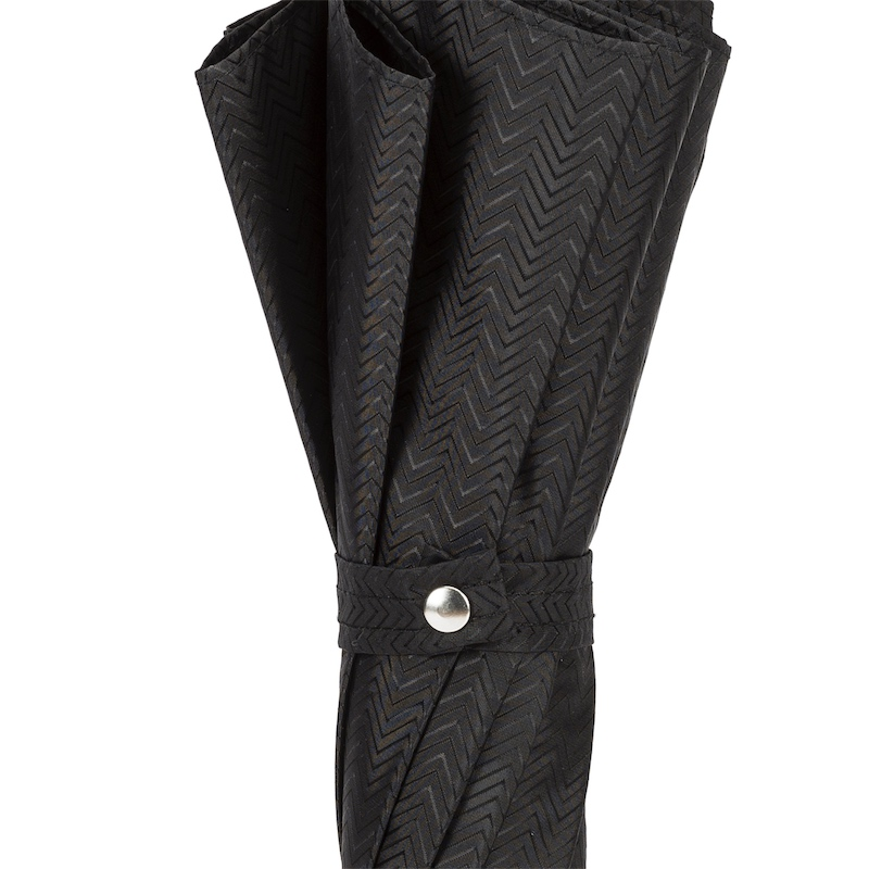 Luxury Black Gent's Umbrella – Handmade Italian Excellence