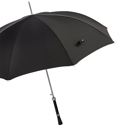 Luxury Black Gent's Umbrella – Handmade Italian Excellence