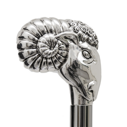 Luxury Umbrella with Silver Ram Handle – Handmade in Italy