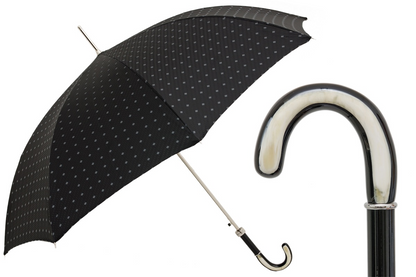 Elegant Classic Umbrella with Water Buffalo Horn Handle