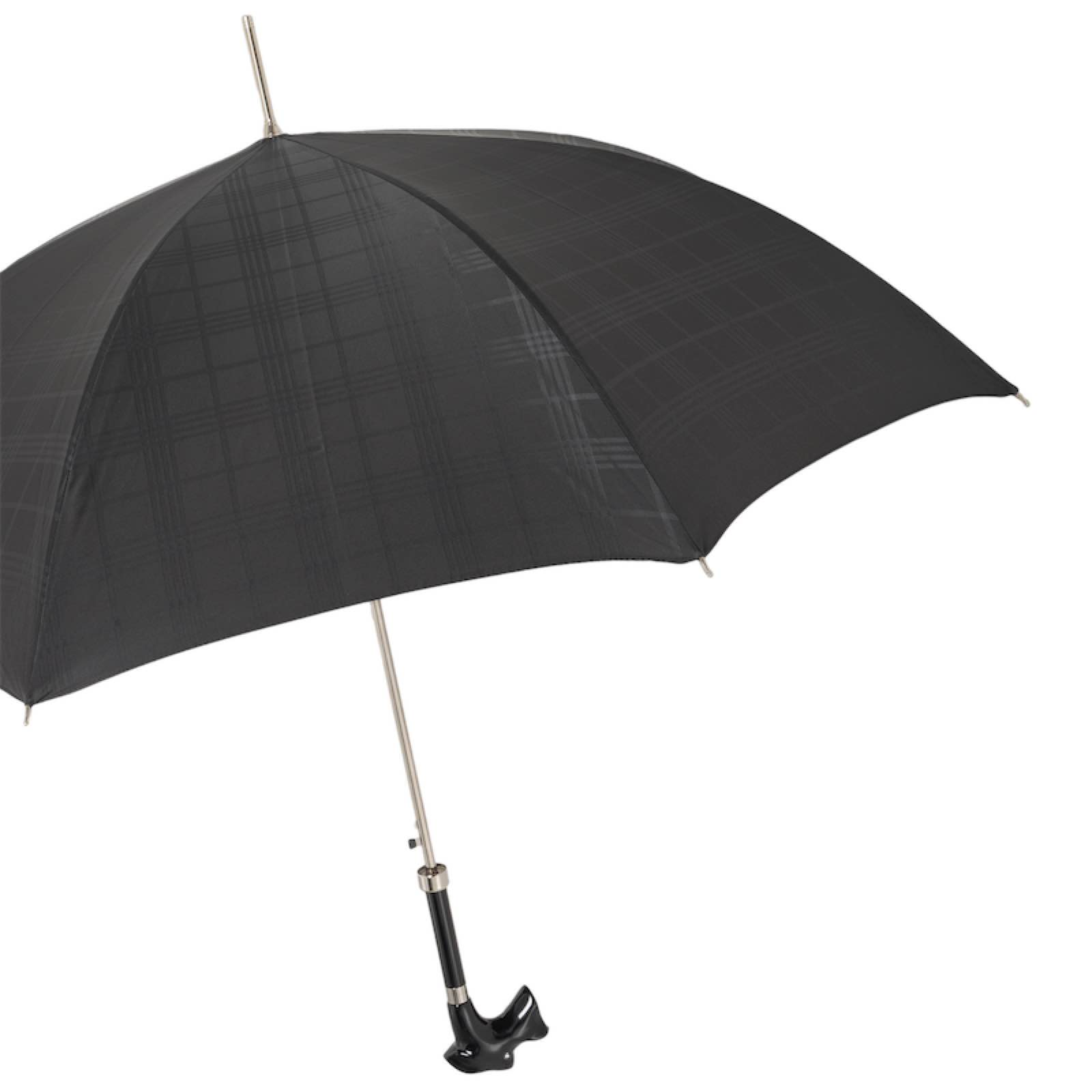 Luxury Black Schnauzer Umbrella – Handmade Italian Designer Craft