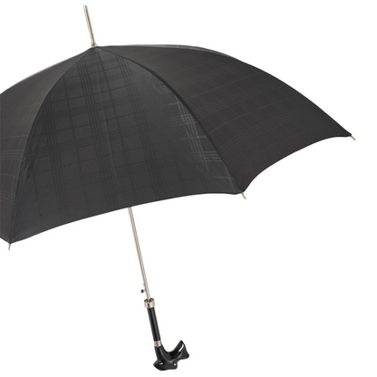 Luxury Black Schnauzer Umbrella – Handmade Italian Designer Craft