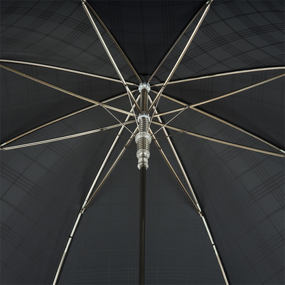 Silver Golf Ball Elegant Umbrella – Handmade Italian Luxury