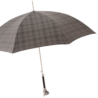 Check Bulldog Umbrella with Aluminum Handle – Handmade in Italy