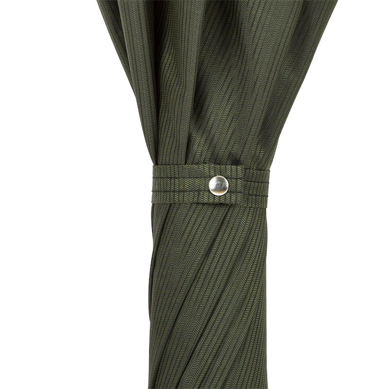 Green Umbrella with Silver Lion Handle – Handmade Italian Luxury