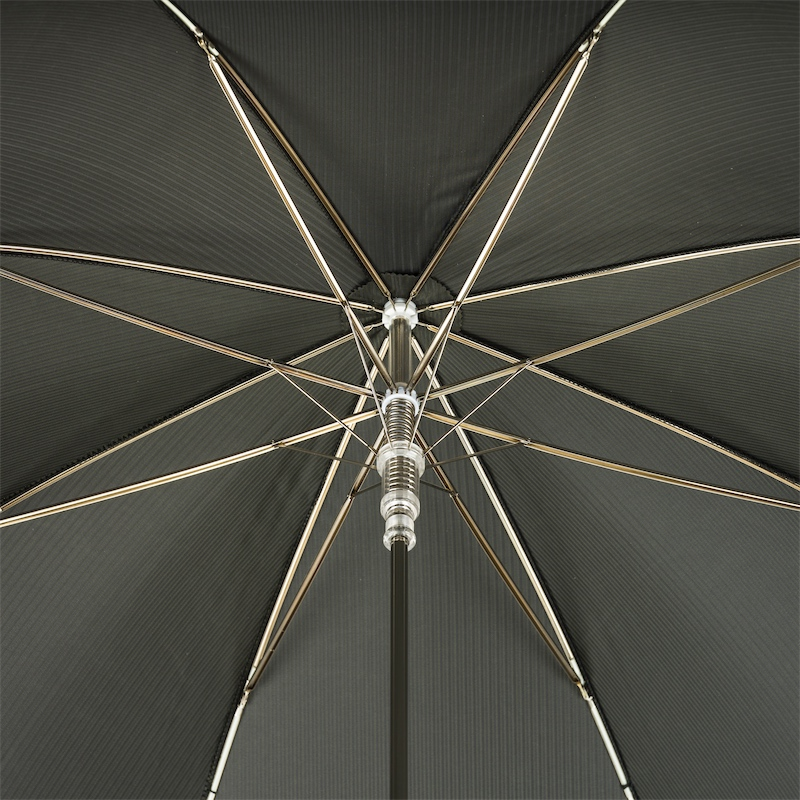 Green Umbrella with Silver Lion Handle – Handmade Italian Luxury