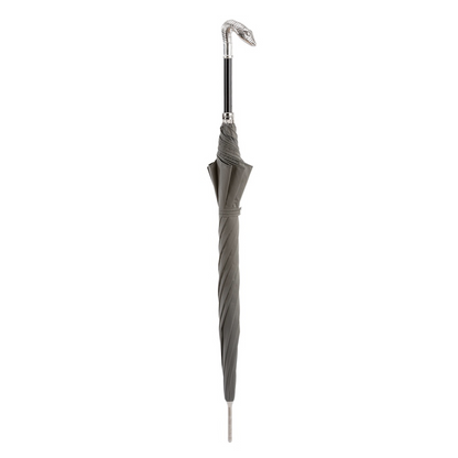 Snake Head Gray Canopy Umbrella – Handmade Italian Design