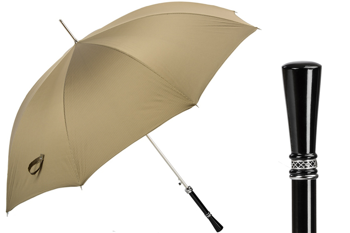 Luxury Men’s Umbrella with Enameled Resin Handle – Handmade in Italy