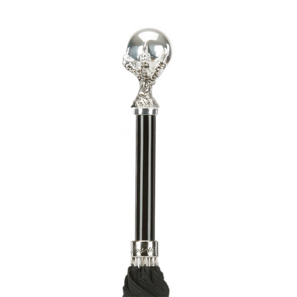 Designer Black Umbrella with Brass Claw Handle
