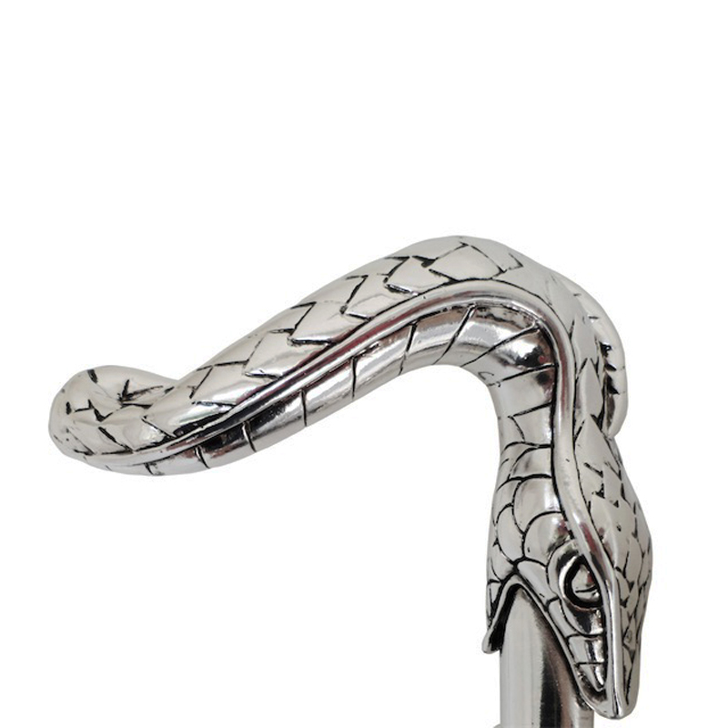 Black Umbrella with Snake Handle – Handmade Italian Luxury