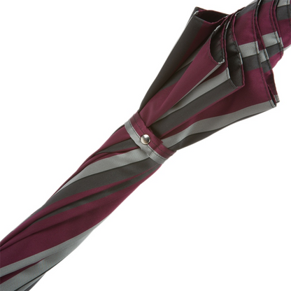 Classic Men’s Umbrella with Premium Leather Handle – Handmade in Italy