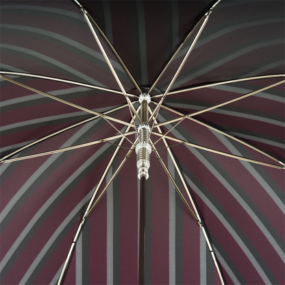 Classic Men’s Umbrella with Premium Leather Handle – Handmade in Italy