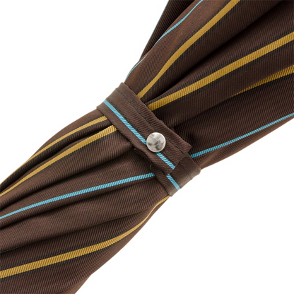 Striped Umbrella with Dog Handle, Automatic, Handmade in Italy