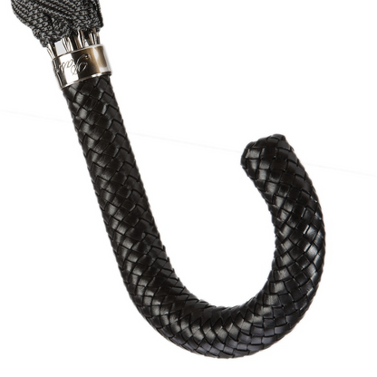 Milford Umbrella with Braided Leather Handle – Handmade in Italy