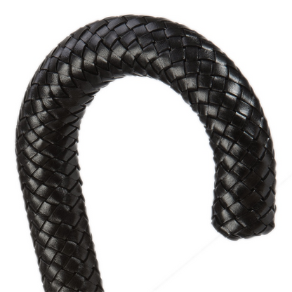 Milford Umbrella with Braided Leather Handle – Handmade in Italy