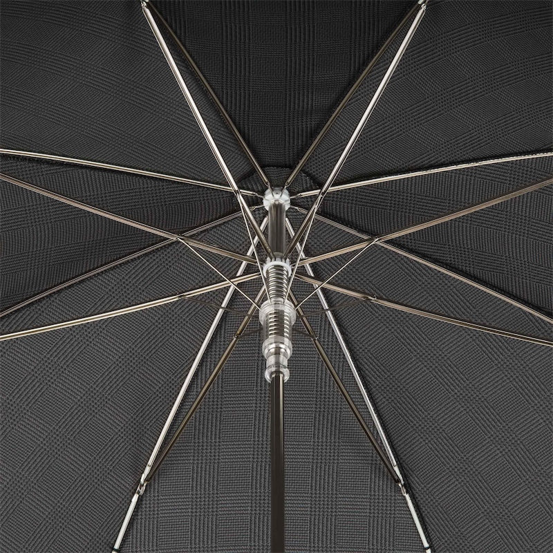 Milford Umbrella with Braided Leather Handle – Handmade in Italy