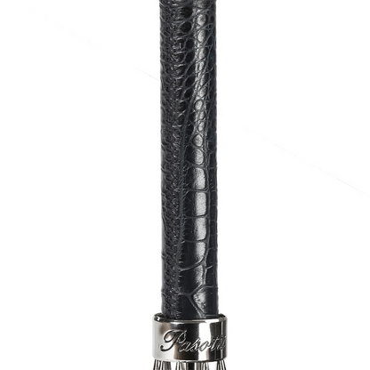 Elegant Navy Umbrella with Silver Eagle Metal Handle