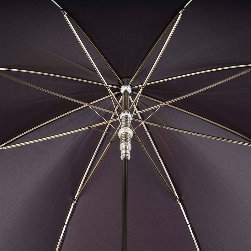 Hand Carved Bulldog Umbrella with Wooden Handle – Handmade in Italy