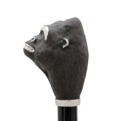 Gorilla Umbrella with Enameled Brass Handle – Handmade Italian Luxury